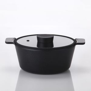 Caçarola 24Cm Neoflam Vulkan Aluminio Injetado Indução Preto