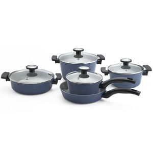 Conjunto De Panelas Neoflam Reverse Aluminio Azul 5 Peças