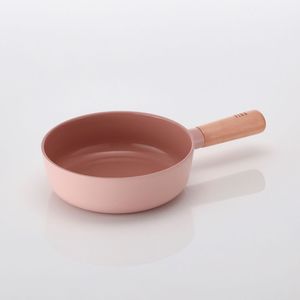 Frigideria Baby Wok Fika Rosa Aluminio Indução, 18Cm/1,0L