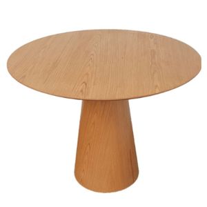 Mesa De Jantar Cone 150 Cm Base Madeira Freijó Tampo Freijó Marrom
