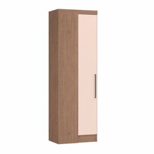 Módulo De Canto Reto 1 Porta Infinity Macadâmia/Blush Line