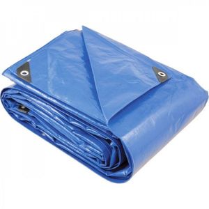 Lona Reforçada De Polietileno Azul 8 M X 8 M Vonder Plus Azul Escuro