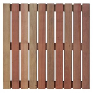 Kit Deck Modular 50cmx50cm com 12 Placas Madeira Eucalipto Isabela Revestimentos Bege