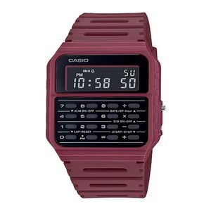 Relógio Casio Calculadora Vintage Ca-53wf-4bdf Vermelho