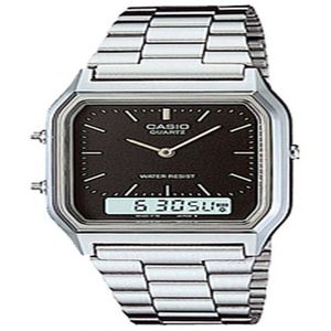 Relógio Casio Vintage Aq-230a-1dmq Prata