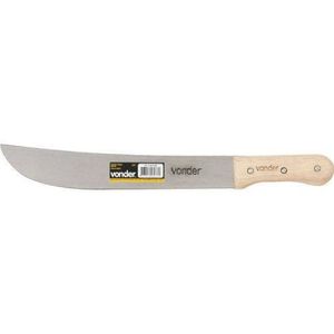 Facão Para Mato 10" Cabo De Madeira Vonder - Caixa Com 2 Unidade