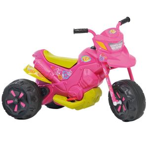Moto Elétrica Bandeirante Xt3 6v Marchas Frente E Ré Velocidade 3,5 Km/h Rosa