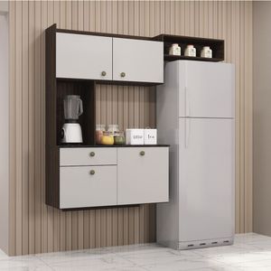 Cozinha Poquema Suspensa Nina Chocolate/off White