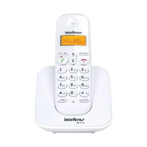 Telefone Intelbras Sem Fio Ts3110 Com Identificador De Chamadas Branco Bvolt
