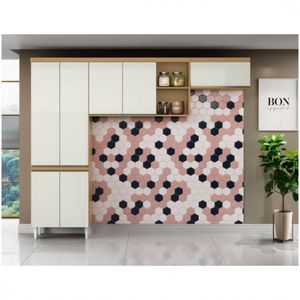 Cozinha Aramóveis Sophia Com 3 Peças Atacama Com Off White