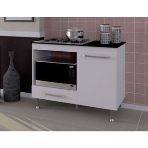 Balcão Para Cooktop 105Cm Indekes 6086-491 Branco