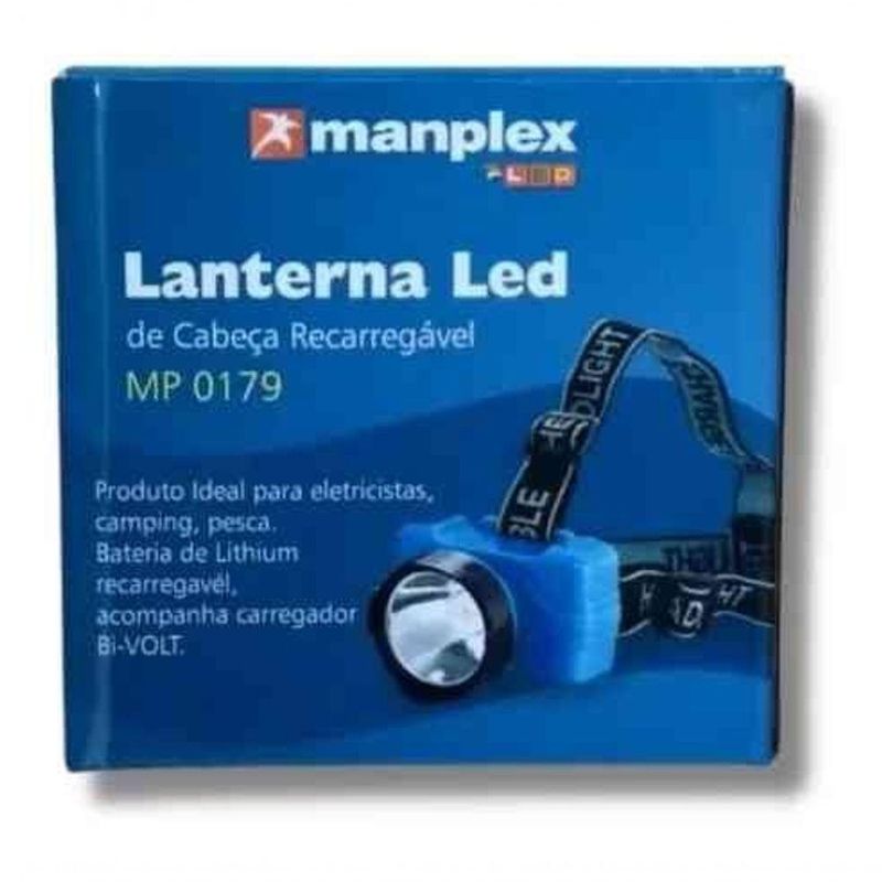 LANTERNA CABECA LED MANPLEX 0179 - Fazolo Componentes Eletrônicos