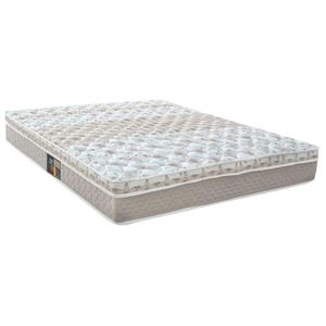 Colchão Casal Queen Mola Class Pocket Euro 158x198x25cm Branco/bege - Castor