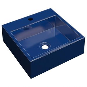 Cuba Pia De Apoio Para Banheiro Quadrada Q355w Azul Escuro C08