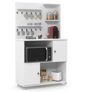 Armário Multiuso 2 Portas Cantinho Do Café Aconchego Branco - Patrimar