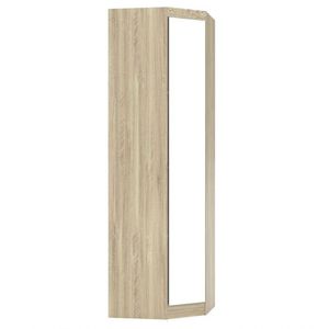 Guarda Roupa Modulado Canto Oblíquo Com Espelho 195 Master Avelã Rústico