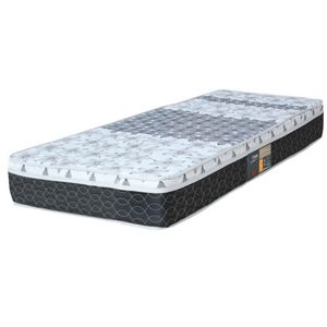 Colchão Solteiro Mola Class Bonnel New Euro 120X203X25Cm Branco/Cinza - Castor