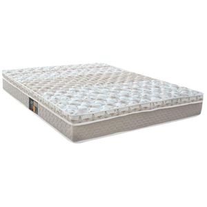 Colchão Casal Mola Class Pocket Euro 128X188X25Cm Branco Bege Castor