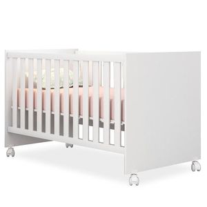 Berço Mini Cama Doce Sonho Com Rodizios Branco