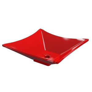Cuba Pia De Apoio Para Banheiro Quadrada Luxo 34 C08 Vermelho - Mpozenato