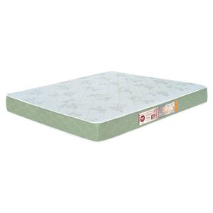 Colchão Casal Sleep Max Espuma D33 128X188X15Cm Branco/Verde - Castor