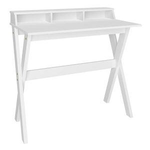 Escrivaninha Mesa Para Computador 3 Nichos Branco Artany
