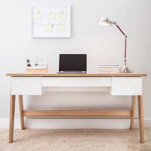 Mesa Para Computador Escrivaninha Trend 3 Gavetas Artesano