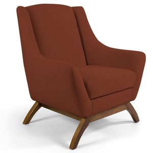 Poltrona Base Manu Madeira Juliet B-235 Laranja