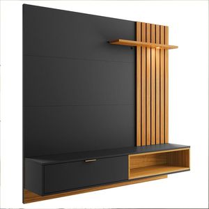 Painel Para Tv Até 65" 180cm Preto Fosco/Milano