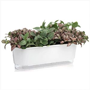 Jardineira Autoirrigável 40cm Cor Branco