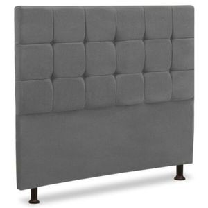 Cabeceira Luxo Sleep Malu Casal 140cm Cinza