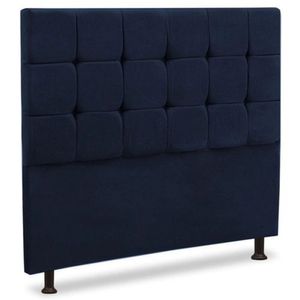 Cabeceira Luxo Sleep Malu Solteiro 90cm Azul Marinho