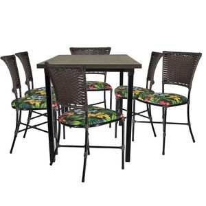 Mesa De Cozinha Cadeiras Gramado Tabaco Jogo De Jardim