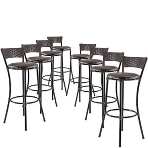 Kit Banquetas Alta Forts Fibra Uv Floral Marrom