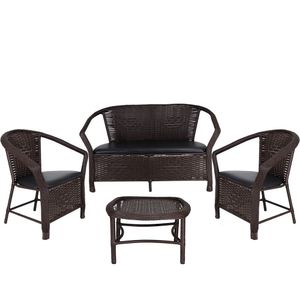 Conjunto Namoradeira Mesa Navegantes E Preto Tabaco