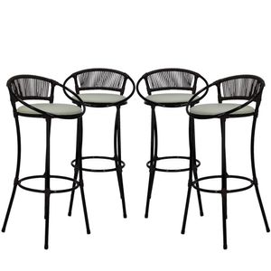 4 Banquetas Havaí Branco Gelo