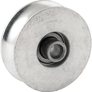 Roldana Para Portão 2" Tipo U Aço Zincado R.Bucha - Vonder