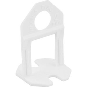 Nivelador Piso Branco 2,00Mm Com 100 Peças - Vonder
