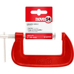 Grampo Tipo C 4" Ferro Fundido Leve - Nove54