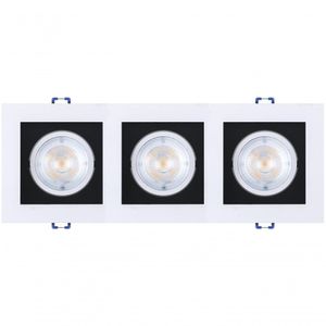 Spot Led Black 3X5W 6500K Triplo Quadrado Black+Decker