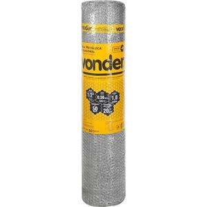 Tela Metálica Viveiro Hex Malha 1/2'' Bwg24 1,0m 50m Vonder