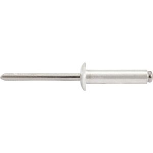 Rebite Repuxo De Alumínio 4,8x25,0mm Mandril Aço Com 50 Peça