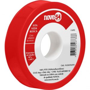 Fita Veda Rosca 18Mmx25M Ptfe Teflon - Nove54