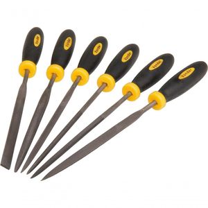 Jogo Lima Agulha 150mm Cabo Plástico Com 6 Peças - Vonder