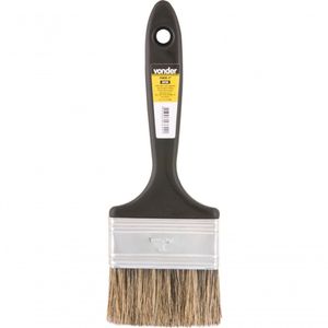 Pincel 2.1/2 Cerdas Gris Cabo Plástico Para Tintas Latéx E