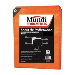 Lona De Polietileno Laranja 8X5 Metros Mundi