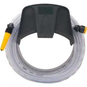 Mangueira Para Jardim 7/16 Transparente Trancada Suporte Co
