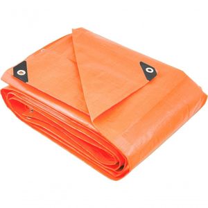 Lona Polietileno 6x5m Laranja 200 Micras Reforçada