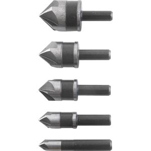 Jogo Escariadores Aço Rápido 1/4'' À 3/4'' C/ 5pçs