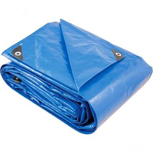 Lona Polietileno 6x6m Azul 200 Micras Reforçada Vonder Plus